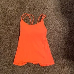 Lulu workout top with bra